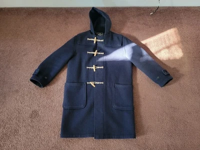 Vintage navy Gloverall duffle coat, made in England, wool blend, medium - Image 1 of 4