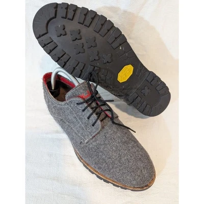 Zapatillas Derby Woolrich Mujer Lana con Suela Vibram Talla 9 - Punta Frontal Necesita Reparación Foto 1 de 4