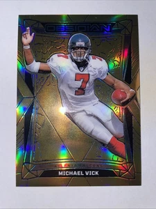 2024 Obsidian Michael Vick Gold /10 Falcons SSP #11 RARE - Picture 1 of 2