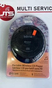 Black Borne Portable CD Player – Compact Disc Digital Audio w/ Bluetooth 🎶💿 - Picture 1 of 2