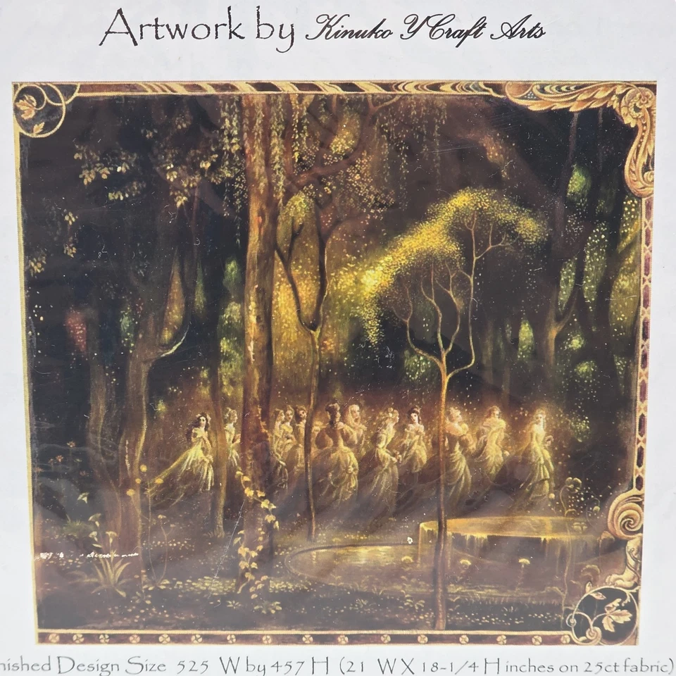 Heaven and Earth Designs 12 Dancing Princesses Cross Stitch Pattern Large Format - Image 1 of 4