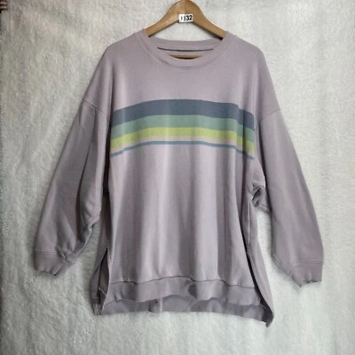 Suéter American Eagle Jegging Calce Talla M Increíblemente Suave Rayas Cuello Redondo Foto 1 de 4