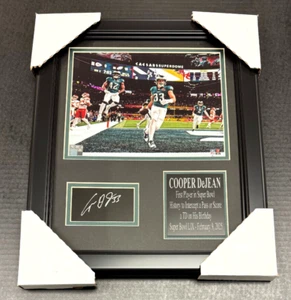 Cooper Dejean Eagles SB LASERGRAVUR HANDSIGNIERT Faksimile gerahmt 8x10 Foto - Bild 1 von 1
