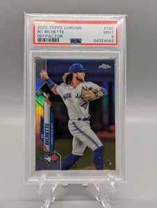 2020 TOPPS CHROME BO BICHETTE REFRACTOR ROOKIE RC PSA 9 TORONTO BLUE JAYS MLB - Picture 1 of 2