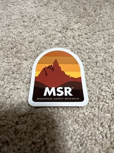 MSR Mountain Safety Research Adhesivo/Calcomanía Mochila de Senderismo al Aire Libre 2”x3” Nueva - Imagen 1 de 2