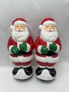 Blow Mold Santa Path Light Cover Topper Empire Plastics Christmas 10" Set of 2 - Picture 1 of 7