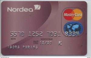 2005 LATVIA Nordea Bank MasterCard - Picture 1 of 2