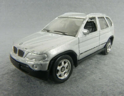 WELLY BMW X5 1/60 1/64 NO 2057 Colore Grigio Metallizzato Modellino Vintage Car - Immagine 1 di 4