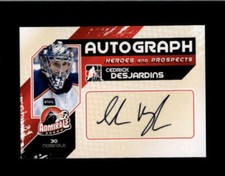CEDRICK DESJARDINS 2010/11 IN THE GAME ITG HEROES AND PROSPECTS AUTO BD1604