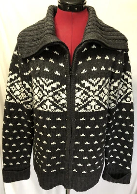 Suéter Cárdigan Alexandra Barlett Petite XL Mujer Gris/Blanco Cremallera Completa-314 Foto 1 de 4