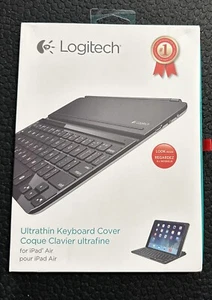 NEW Sealed Logitech Ultrathin Magnetic Clip-On Keyboard Cover for iPad Air Black - Picture 1 of 3