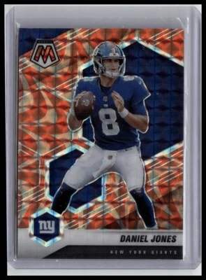 2021 Panini Mosaic #149 Daniel Jones Prizm Reactive Orange - Image 1 of 2