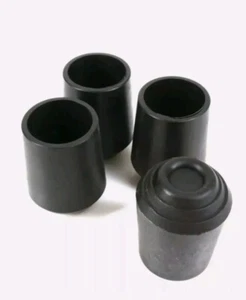 7/8" Black Chair Ferrules Feet Furniture Table legs caps ends ( Pack Of 4 ) - Picture 1 of 1