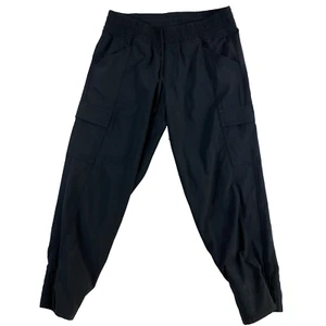 The North Face Jogger Pants Women Sz 0 Black Hiking LIghtweight Cropped - Picture 1 of 9