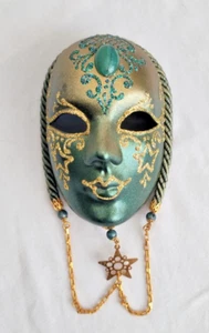 Venezianische Wand Deko Maske Handarbeit Karneval Masken Venedig - Bild 1 von 6