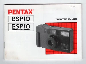 Cámara de fecha y zoom AF Pentax Espio 1992 manual de funcionamiento en inglés - Imagen 1 de 8