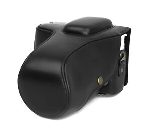 Camera Case for Pentax K-30 K-50 Mark II Faux Leather Bag Black CC1401a
