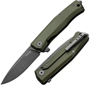 LionSTEEL Myto Folding Knife 3.25" Bohler M390 Steel Blade Green Aluminum Handle - Picture 1 of 5