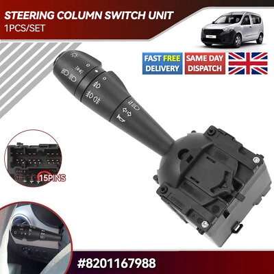 For Renault Clio IV Dacia Duster Sandero Indicator Light Stalk Switch 8201167988 - Image 1 of 4