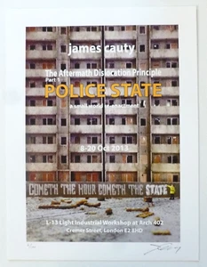JAMES CAUTY 2013 Policía Estatal FIRMADO IMPRESIÓN ARTÍSTICA NUMERADA 6/100 - Imagen 1 de 6
