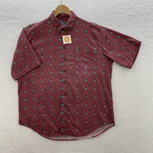 1990er Woolrich Flanellhemd Herren großes Aztekenmuster Ärmel Button Down - Bild 1 von 23