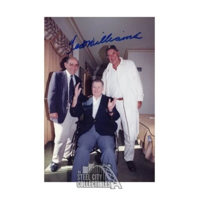 Ted Williams Autographed Boston Red Sox 8x12 Baseball Photo - PSA/DNA LOA - Image 1 of 2