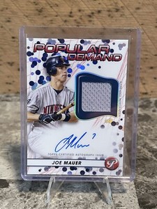 JOE MAUER 2023 Topps Pristine Baseball Popular Demand Patch Auto Minnesota Twins