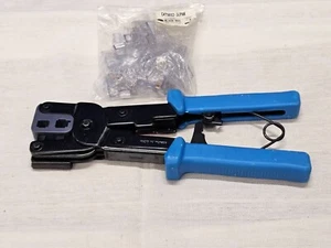 Eclipse 8P 6P RJ45 RJ11 Modular Plug Ratchet Crimper Crimping Stripper Tool - Picture 1 of 8