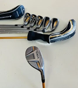 Adams IDEA A5OS 4-PW Iron Set 7 Clubs Regular Flex Graphite+SteelShafts W/Two HC - Picture 1 of 10