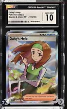 CGC 10 Gem MINT Daisy's Help 195/165 Scarlet & Violet 151 Full Art Pokemon Card