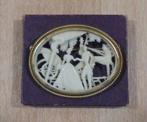 ANTIQUE 19TH CENTURY WOMEN'S BROOCHES PIN CAMEO - Picture 1 of 10