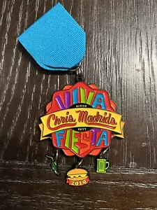 2019 San Antonio Viva Fiesta Chris Madrids Medal Pin - Picture 1 of 1