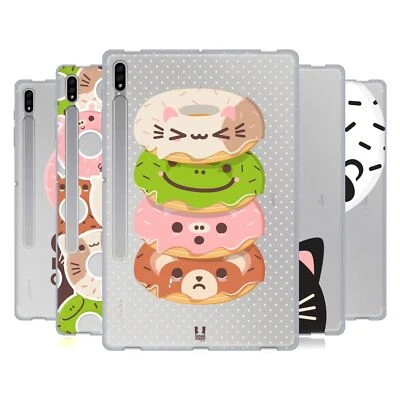 HEAD CASE DESIGNS KAWAII ANIMAL DONUTS SOFT GEL CASE FOR SAMSUNG TABLETS 1 - Image 1 of 4