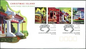 2006 Christmas Island Heritage Buildings Set Of 4, Inc Pair, FDC, VGC - Foto 1 di 1
