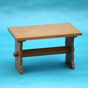 Alte Puppenhaus Möbel - Küche Esszimmer Tisch 9,5x6x6 cm Holz - Bild 1 von 9