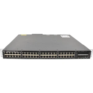 Cisco WS-C3650-48FS-S 48-Port PoE+ RJ-45 GE Switch 4-Port SFP GE Uplink 1x PSU  - Bild 1 von 7