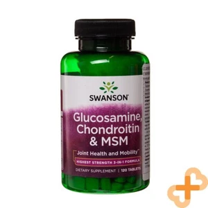 SWANSON Glucosamine Chondroitin & MSM 120 Capsules Joint Health and Mobility - Picture 1 of 24