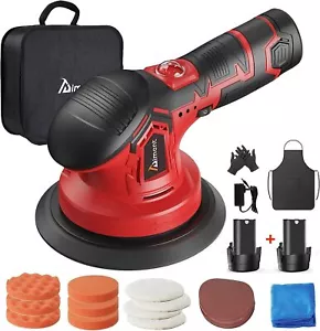 6 Inch Cordless Car Buffer Polisher 5000RPM Polisher for Waxing Paint Correction - Picture 1 of 7