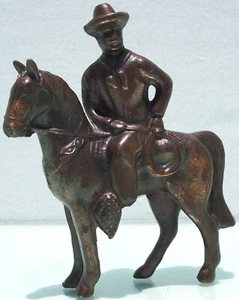 PLOMO FUNDIDO HUECO JAPÓN C.K. EXCELENTE VAQUERO MONTADO - Imagen 1 de 1