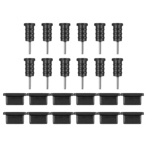 12 Pairs Mobile Dust Plugs Type C Cover Cell Phone Plugp Dustproof - Zdjęcie 1 z 12