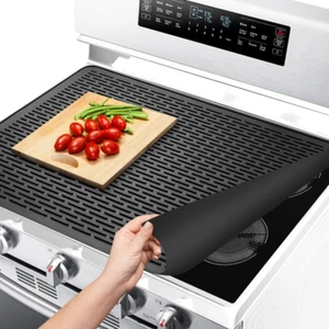 Silicone Stove Top Covers for Electric Stove 28 x 20 Inch (Black) - Picture 1 of 7