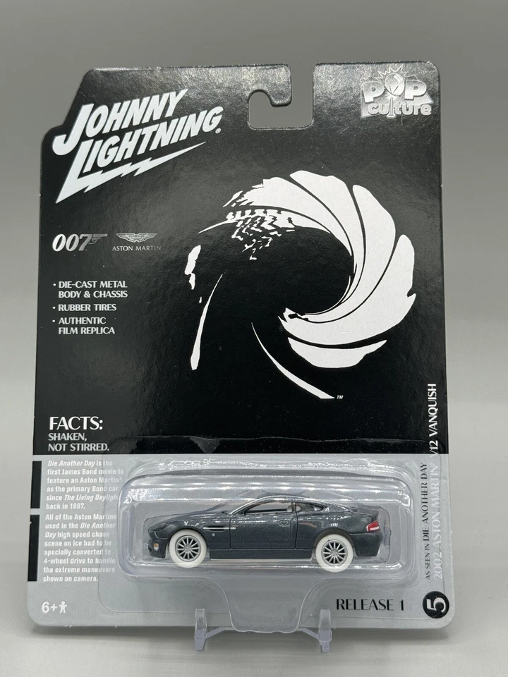 Johnny WHITE Lightning 1:64 James Bond 007 2002 Aston Martin V12 Vanquish Chase - Image 1 of 2