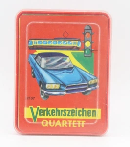 Verkehrszeichen Auto Straßen Altes Quartett Karten Spiel Schwager Steinlein 1964 - Bild 1 von 1