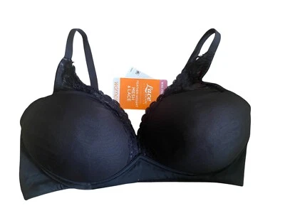 Warner’s Lace Escape Feather Weight Mesh Lace Black Bra 38C - Image 1 of 4