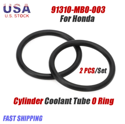 Junta tórica cruzada de refrigerante de cilindro de 2 piezas 91310-MB0-003 91310-KE8-000 para Honda EE. UU. Foto 1 de 4