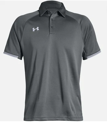 NEW Mens UA Under Armour Rival Polo Golf Shirt #1306583 - Size XXL - Grey (040) - Image 1 of 4
