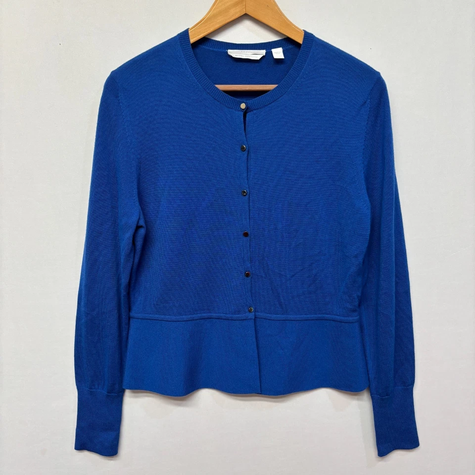 Suéter Cárdigan Hugo Boss Mujer 100% Lana Merino Superfino Talla Grande C028-21 Foto 1 de 4