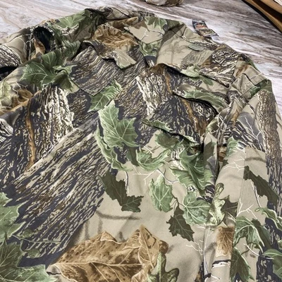 Camouflage Shirt Jacket Realtree X-tra Men’s Sz L Hunting Camo 8415-01-390-8550 - Image 1 of 4