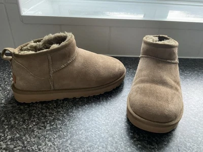 UGG Classic Ultra Mini Boots Chestnut Size UK4 - Chesnutt - Image 1 of 4