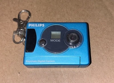 Philips US2-P44417 Keychain Digital Camera -Blue 0.1 MP POWERS ON US5 - Image 1 of 2